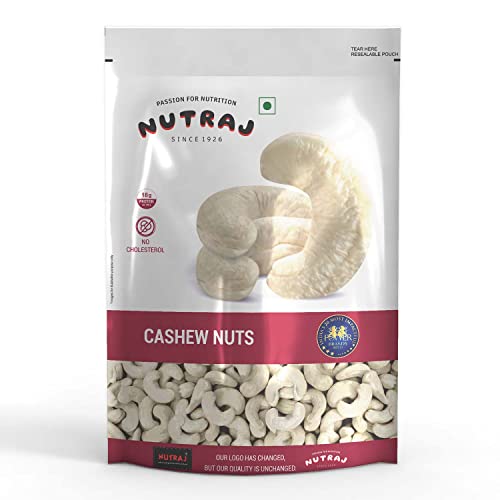 Nutraj 100% Pure Premium Whole Cashew Nuts W320 250G Pouch| Raw Kaju | Value Pack | Whole Cashew Nuts | | Nutritious, Crunchy & Delicious | Gluten Free | Plant-Based Protein